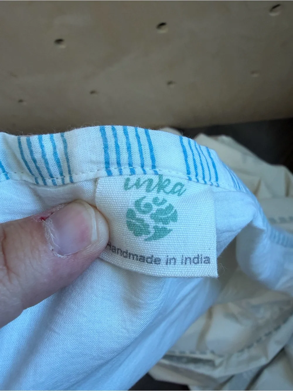 NIP Inka Guldasta Aqua Twin Dohar Handcrafted 100% Cotton Reversible Blanket